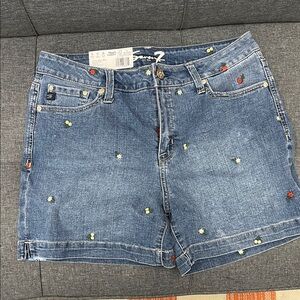 BNWT Seven7 Weekend Floral Denim Shorts size 10